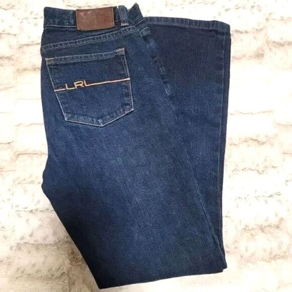 2P Classic Straight Ralph Lauren Jeans Petite Lauren Jeans Co. Blue - Picture 1 of 9